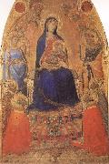 Ambrogio Lorenzetti Madonna and Child Enthroned,with Angels and Saints Germany oil painting artist